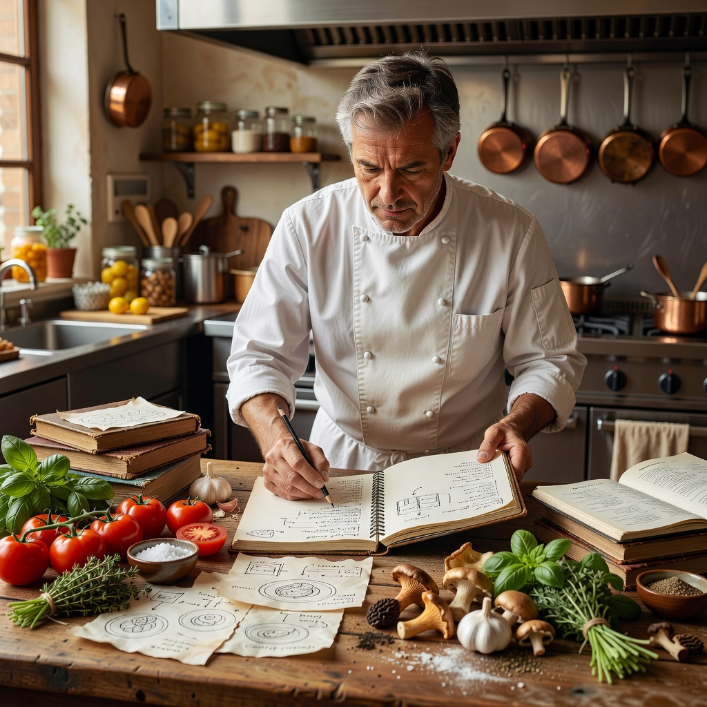 Chef planning menu