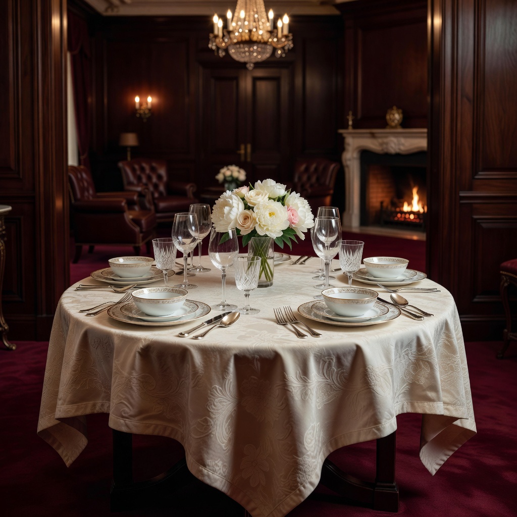 Elegant private dining table setting